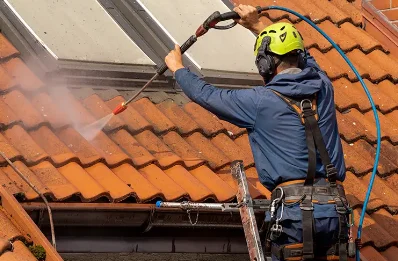 Démoussage et hydrofuge de toiture à Rocles